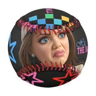 Hit The Dang Ball Funny Baseball Mom Doll Face