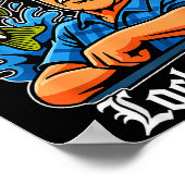 Hit The Road Dude Lock Em' Up Funny For Men Women  Poster (Ecke)