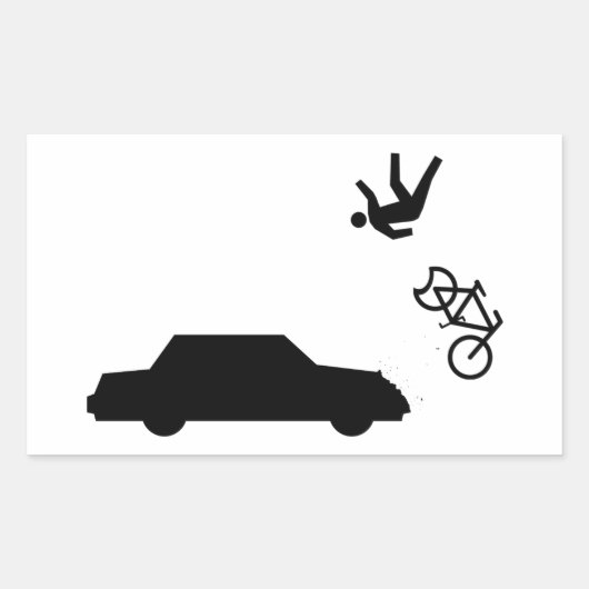 Hit und Run Rechteckiger Aufkleber (Vorderseite)