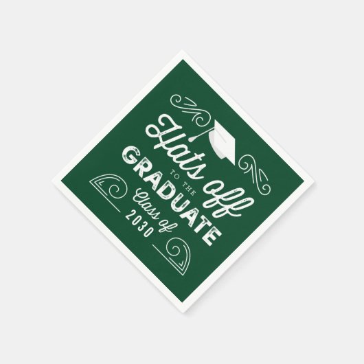 Hit vor EDITABLE FARBEN Abschluss Napkins Serviette (Ecke)