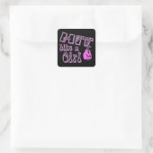 Hit wie ein Girl Sticker (Tasche)