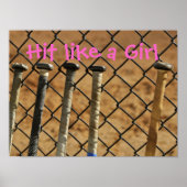 Hit wie ein Mädchen Poster (Vorne)