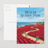 Hitachi-Seaside-Park Japan Postkarte (Vorne/Hinten)