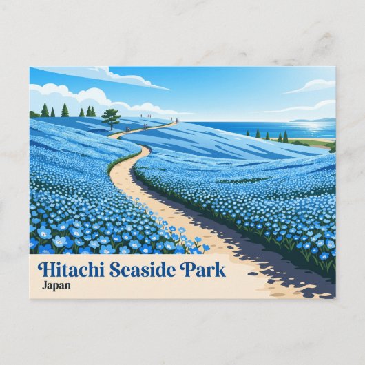 Hitachi Seaside Park Japan Postkarte (Vorderseite)