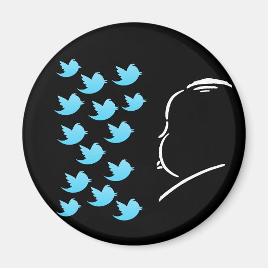 Hitch and Tweets Magnet (Vorne)