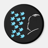 Hitch and Tweets Magnet (Vorne)