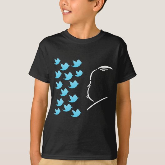 Hitch and Tweets T-Shirt (Vorderseite)