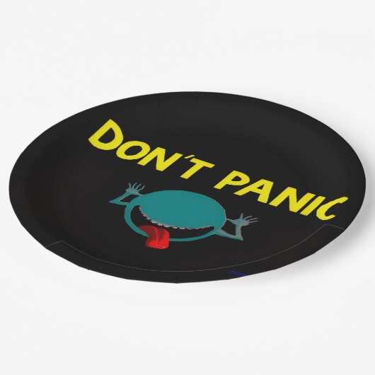 Hitch Hiker's Pappteller (Schrägansicht)