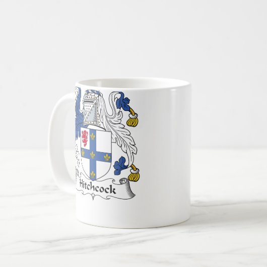 Hitchcock Familienwappen Kaffeetasse (Vorderseite Links)