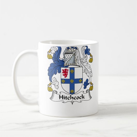 Hitchcock Familienwappen Kaffeetasse (Links)