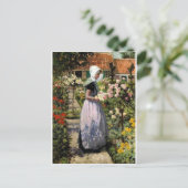 Hitchcock - Holländische Frau im Garten Postkarte (Stehend Vorderseite)