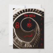 HITCHCOCKESQUE PARTY-THEMA-EINLADUNG HITCHCOCK EINLADUNG (Vorderseite)