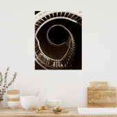 HITCHCOCKESQUE VERTIGO VORTEX SPIRALSTÄTTEN POSTER (Küche)