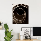HITCHCOCKESQUE VERTIGO VORTEX SPIRALSTÄTTEN POSTER (Heimbüro)
