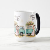 Hitched and Happy Camper Tasse (VorderseiteRechts)