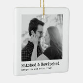 Hitched & Bewitched - Wedding Foto Minimal Keramikornament (Rechts)