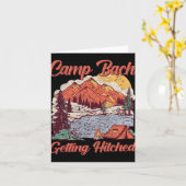 Hitched Bride Squad Vintag Camp Bachelore Karte (Gelbe Blume)