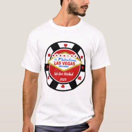 Hitched in Vegas Poker Chip T - Shirt