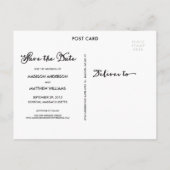 Hitched | Save the Date Postkarte (Rückseite)