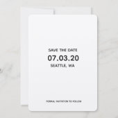 Hitched schließlich erhalten! Retten Sie das Datum Einladung (Rückseite)