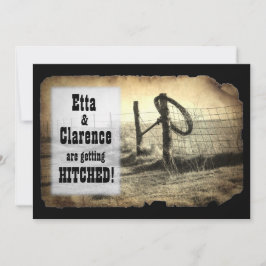 Hitching Post Hochzeit Einladung