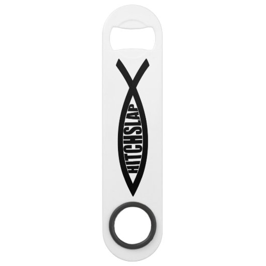 "HITCHSLAP FISCHE " SPEEDFLASCHENÖFFNER (Vorderseite)