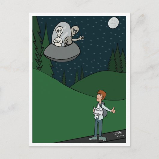 Hitchwandern Postkarte (Vorderseite)