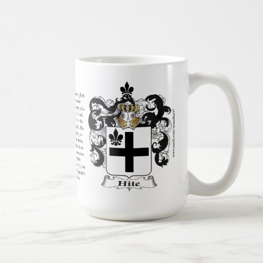 Hite, der Ursprung, die Bedeutung und das Wappen Kaffeetasse (Rechts)
