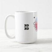 Hitech 3d Herz, Weltraum, Herz und Sterne Kaffeetasse (Links)