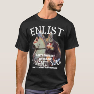 HITEM ANTI-FASCHISTISCHE BRIGADE ANWERBEN HARD 203 T-Shirt