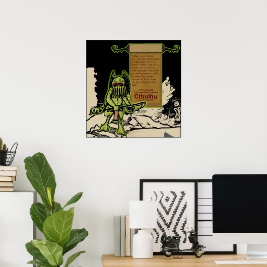 Hither kam Cthulhu.. Poster (Heimbüro)