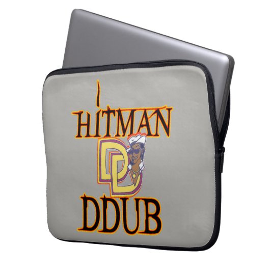 HITMAN*DDub Laptop-Hülse Laptopschutzhülle (Vorderseite Links)