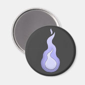 Hitodama Flame - Japanischer Geist Magnet (Vorderseite/Rückseite)