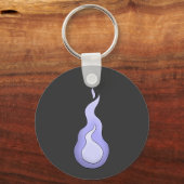 Hitodama Flame: Japanischer Geist Yokai Schlüsselanhänger (Rückseite)