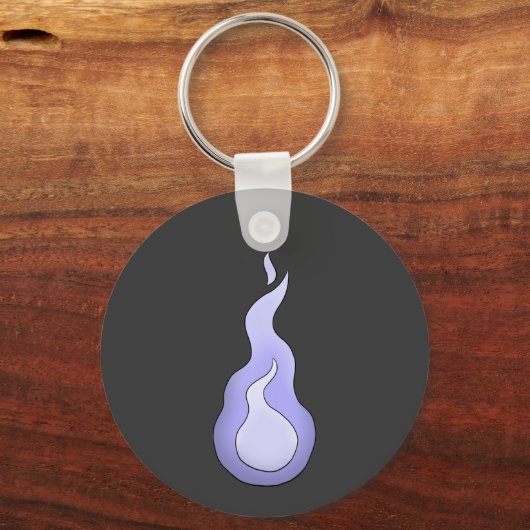 Hitodama Flame: Japanischer Geist Yokai Schlüsselanhänger (Vorderseite)