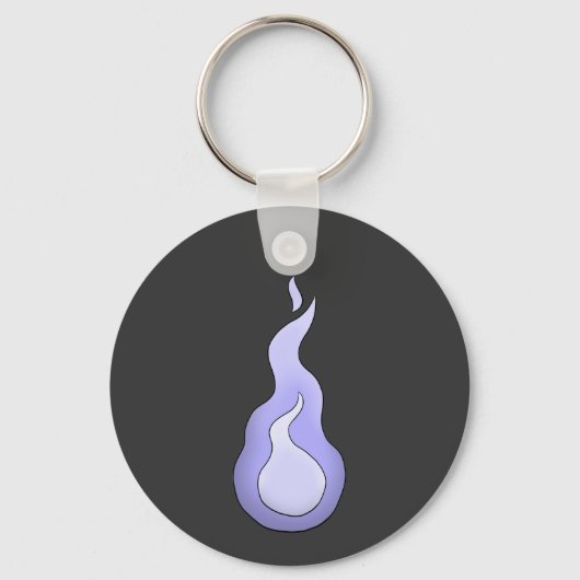 Hitodama Flame: Japanischer Geist Yokai Schlüsselanhänger (Rückseite)