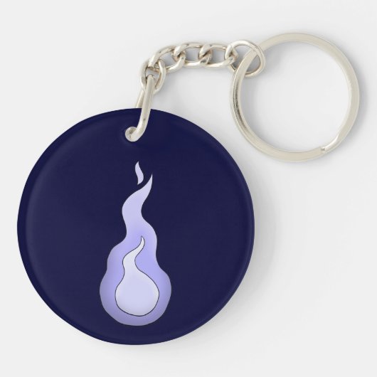 Hitodama Flame Schlüsselanhänger (Rückseite)