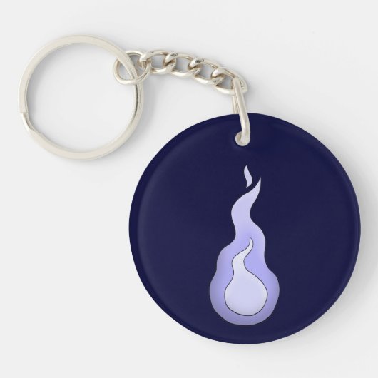Hitodama Flame Schlüsselanhänger (Vorderseite)