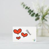 hitomi visitenkarte (Stehend Vorderseite)