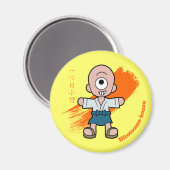 Hitotsume-kozo- Japanisch Einmit Augen Yokai Magnet (Vorderseite/Rückseite)