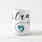 Hitra Flag Heart, Norwegen Kaffeetasse (Mittel)