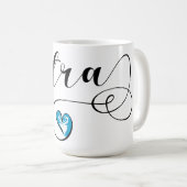 Hitra Flag Heart, Norwegen Kaffeetasse (VorderseiteRechts)