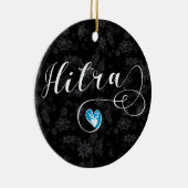 Hitra Flag Heart, Norwegen Keramik Ornament (Rechts)