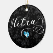 Hitra Flag Heart, Norwegen Keramik Ornament (Links)