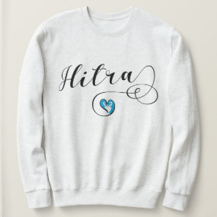 Hitra Flag Heart, Norwegen Sweatshirt