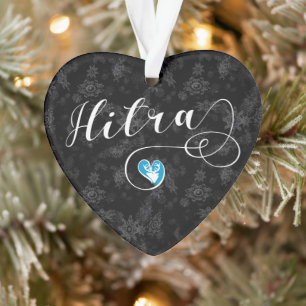 Hitra Flag im Herzen Norwegens Ornament