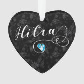 Hitra Flag im Herzen Norwegens Ornament (Vorderseite)