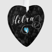 Hitra Flag im Herzen Norwegens Ornament (Vorderseite)