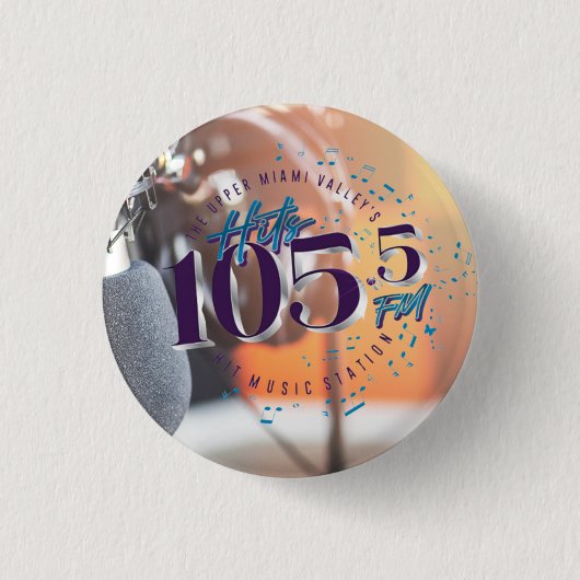 Hits 105.5 Logo-Button Button (Vorderseite)