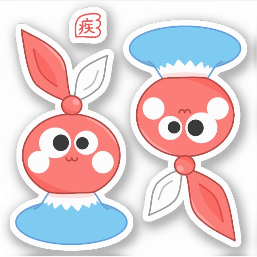【HiTs】Mascot Character にぽくん Nipo kun Sticker - ① (Vorderseite)